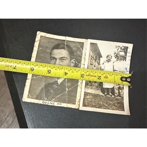 Vintage set of Old Photos Couple and Mans Portrait  3x4.5” Retro 1940s - Picture 5 of 6